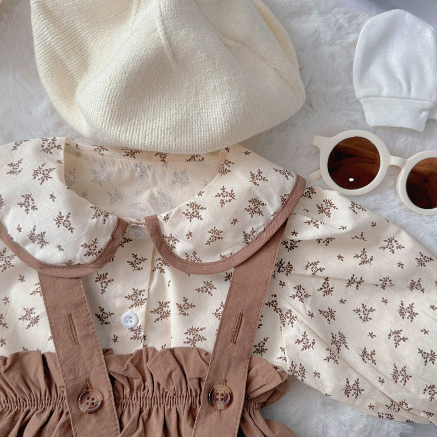 Autumn Princess baby romper – autumn themed outfit for baby girls