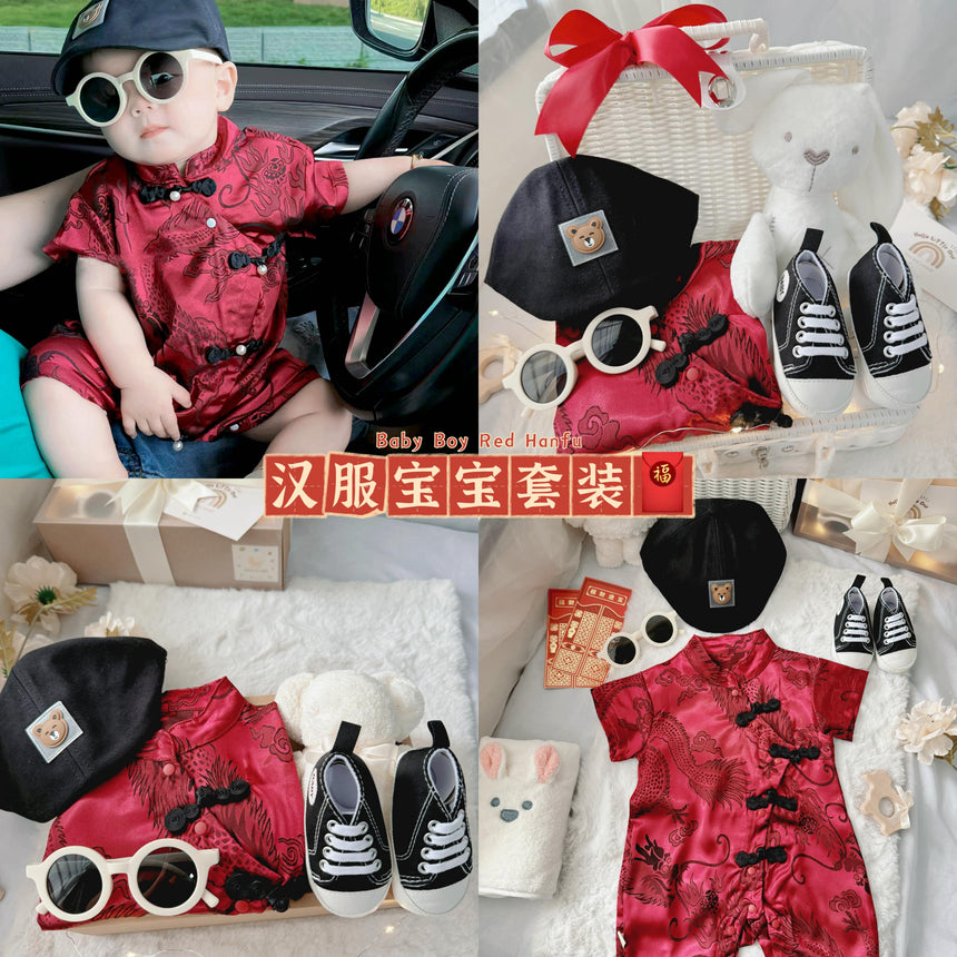 Baby Boy Red Hanfu