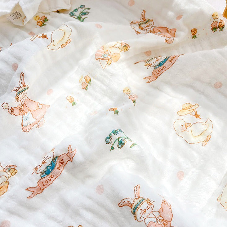 Organic Muslin Baby Swaddle - Alice&