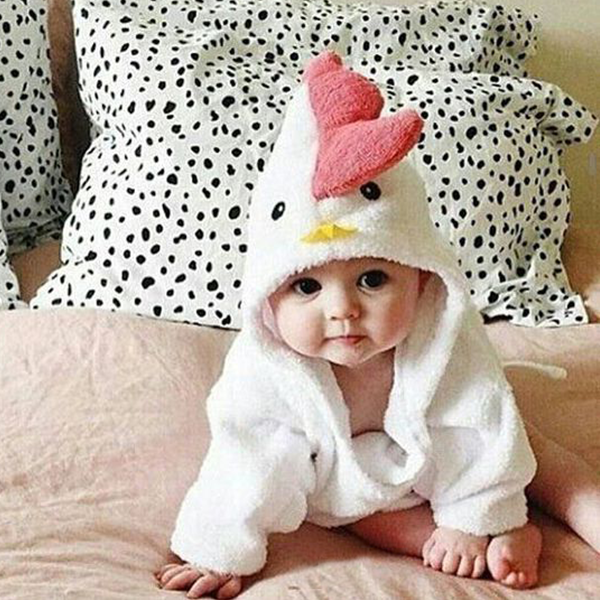 Baby Bath Robe — Rooster (Le Coq) - Cadeaus