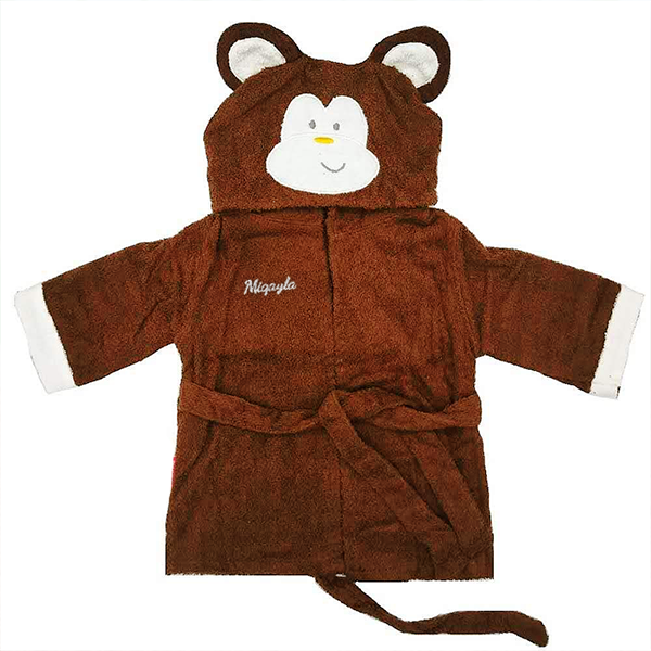 Baby Bath Robe — Monkey (Singe) - Cadeaus