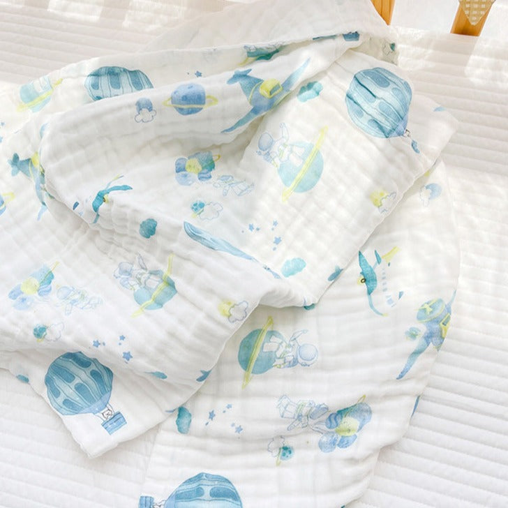 Organic Muslin Baby Swaddle - Balloon - Cadeaus