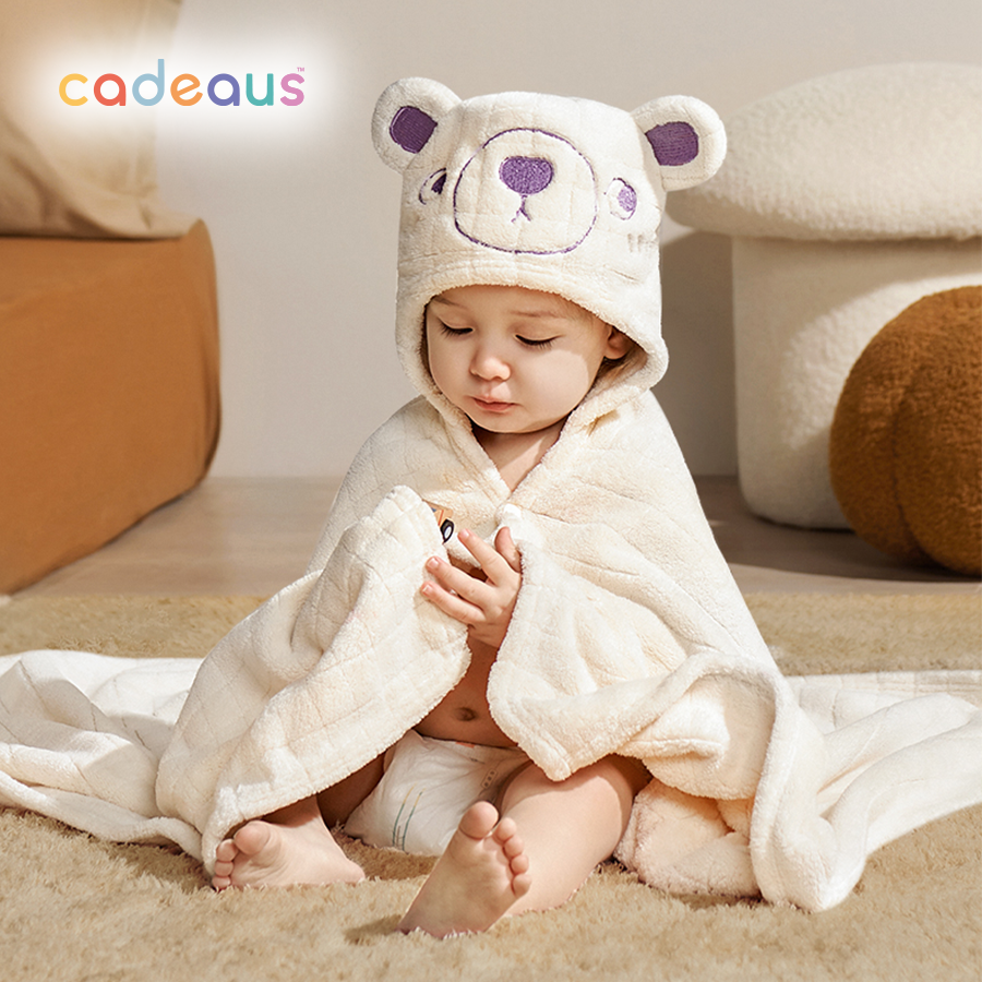 Hooded Bath Towel - Bear - Cadeaus