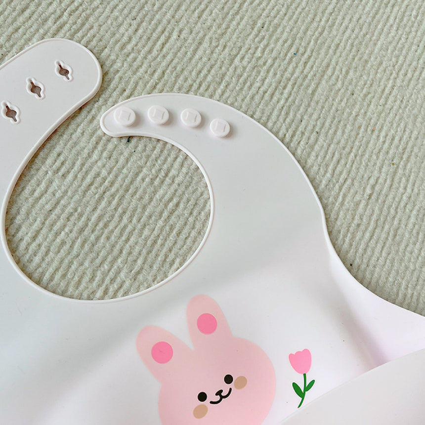 Tummy Rumble Silicone Bib - Bunnie - Cadeaus