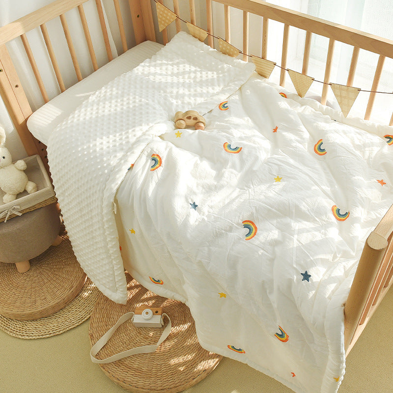 Comfy Dot Blanket — Rainbow - Cadeaus