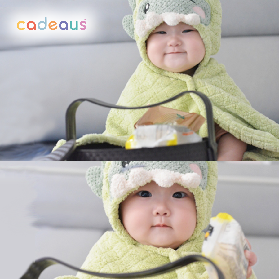 Hooded Bath Towel - Dino - Cadeaus