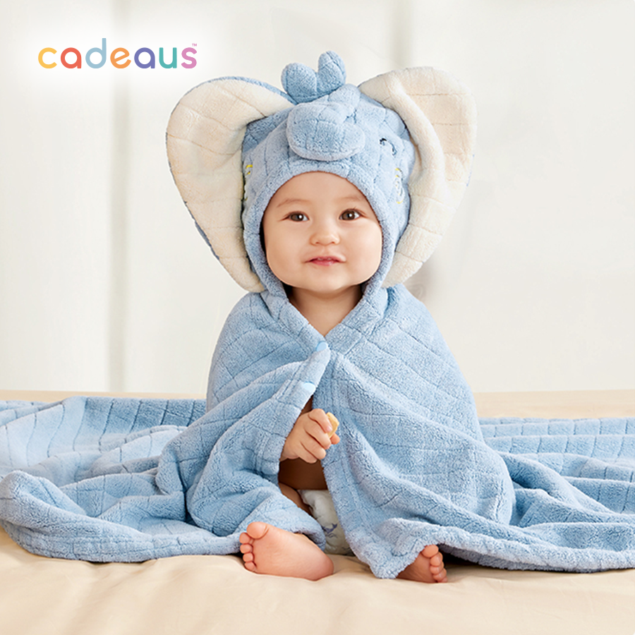 Hooded Bath Towel - Elephant - Cadeaus