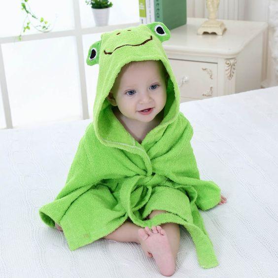 Baby Bath Robe — Grenouille (Frog) - Cadeaus