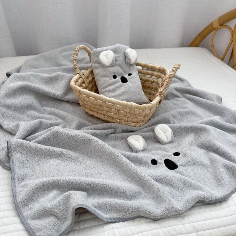 A pair of cute baby towels
