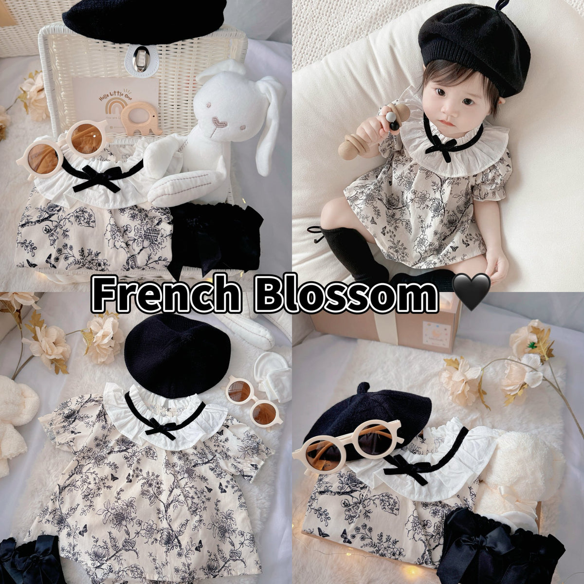 French Blossom baby gift set for newborns and baby showers in Malaysia