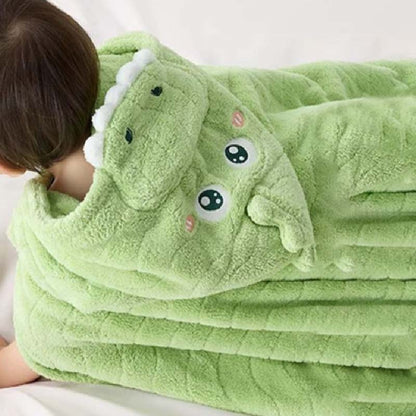 Baby Hooded Bath Towel - Dino