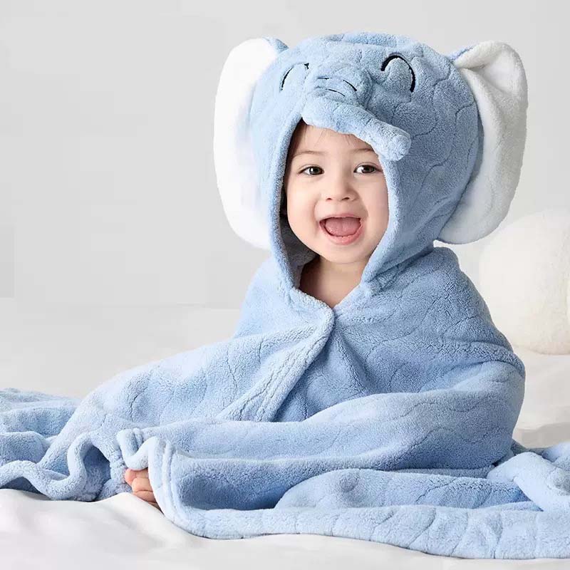 Baby Hooded Bath Towel - Elephant