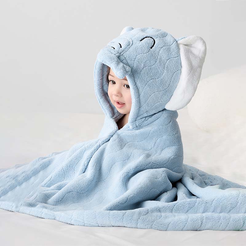 Baby Hooded Bath Towel Elephant