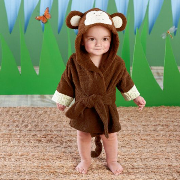 Baby Bath Robe — Monkey (Singe) - Cadeaus