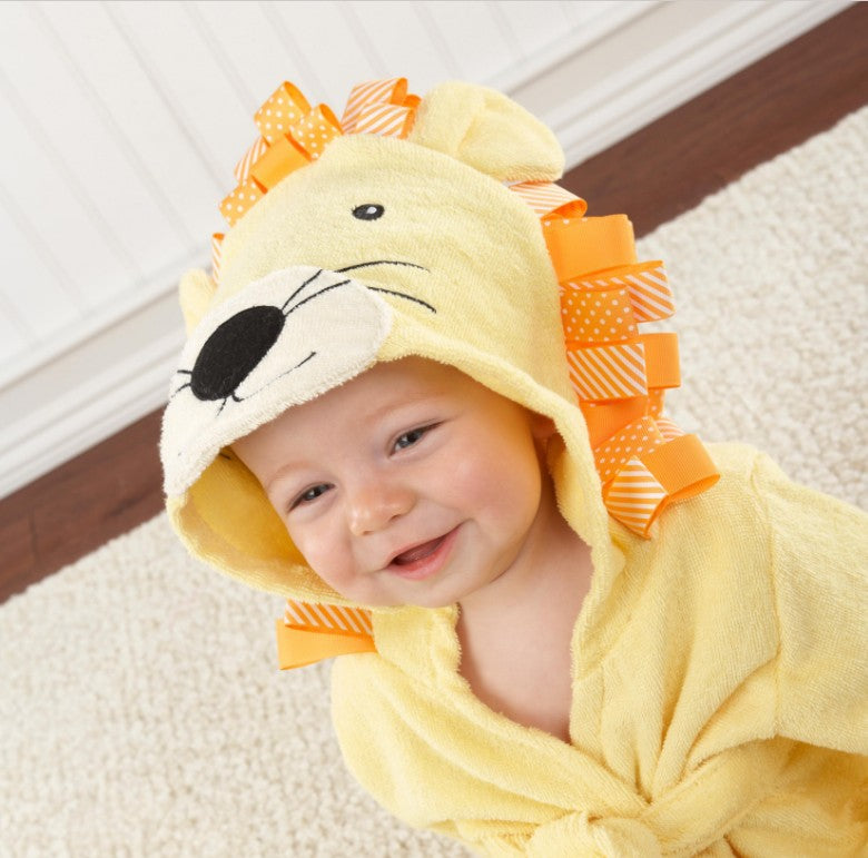 Baby Bath Robe — Lion - Cadeaus