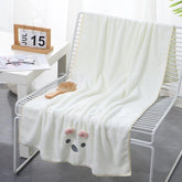 Baby Bath Towel — Bunny (White) - Cadeaus