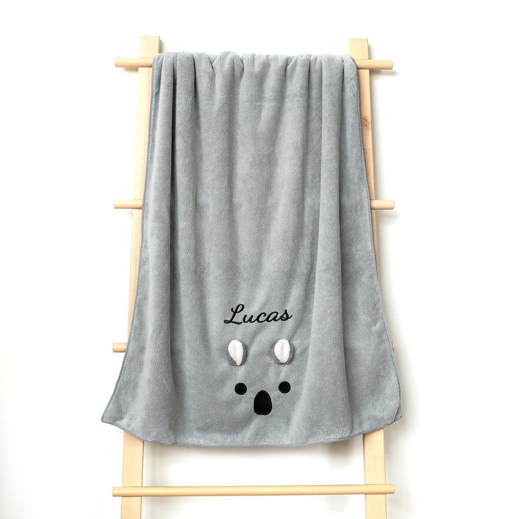 Baby Bath Towel — Koala (Gray) - Cadeaus