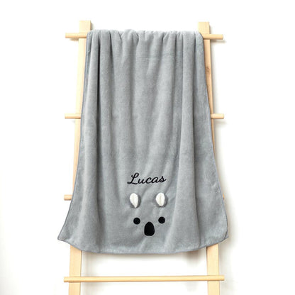 Baby Bath Towel — Koala (Gray) - Cadeaus
