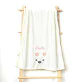 Baby Bath Towel — Bunny (White) - Cadeaus