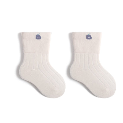 Baby Socks — Beige White - Cadeaus