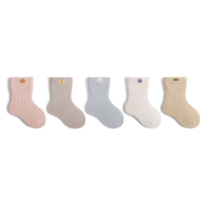 Baby Socks — Beige White - Cadeaus