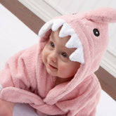 Baby Bath Robe — Pink Le Requin (Shark) - Cadeaus