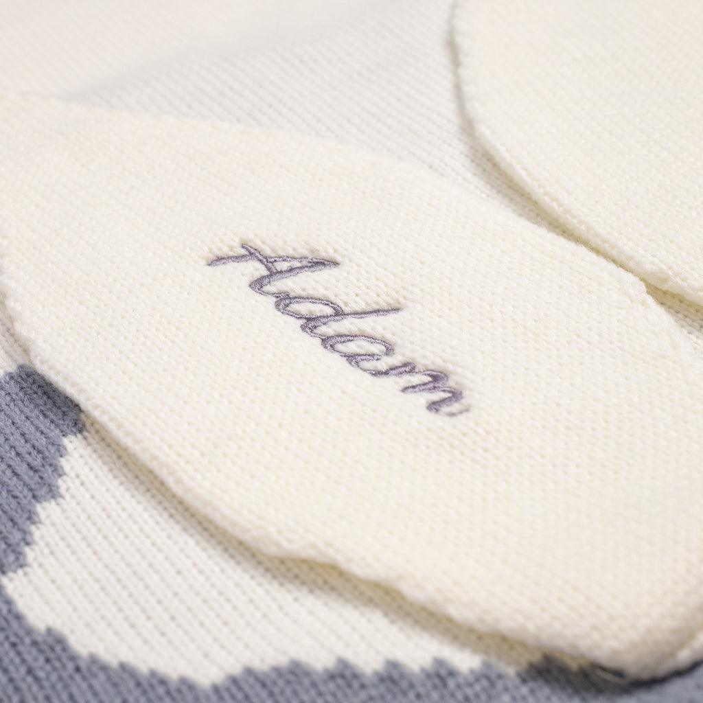 Bunny Knit Blanket — Gray - Cadeaus