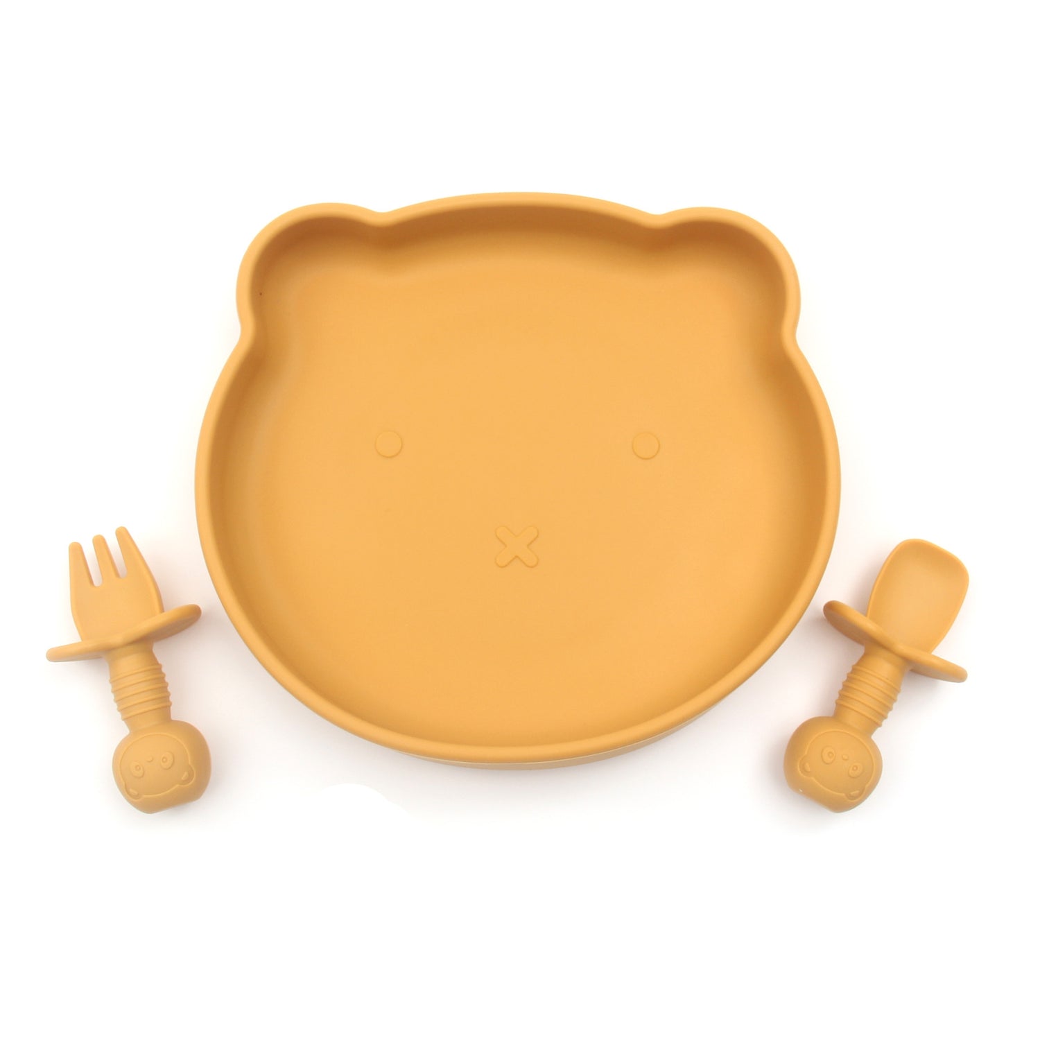 Baby Silicone Suction Plate Set - Yellow