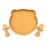 Baby Silicone Suction Plate Set - Yellow