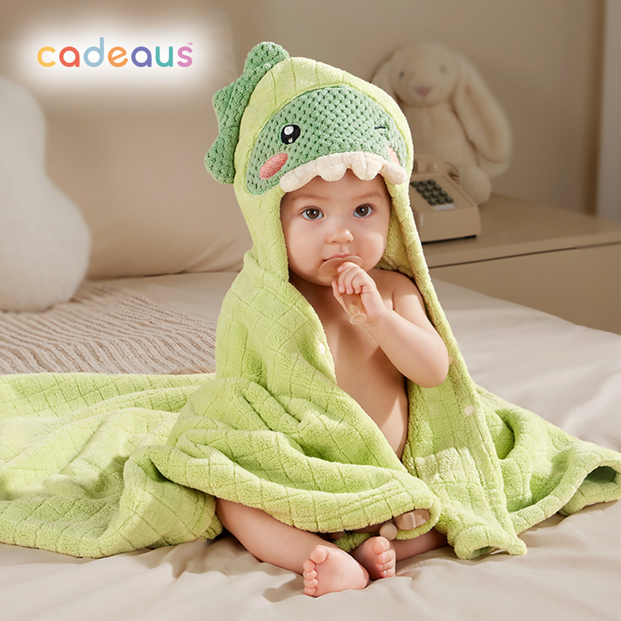 Hooded Bath Towel - Dino - Cadeaus