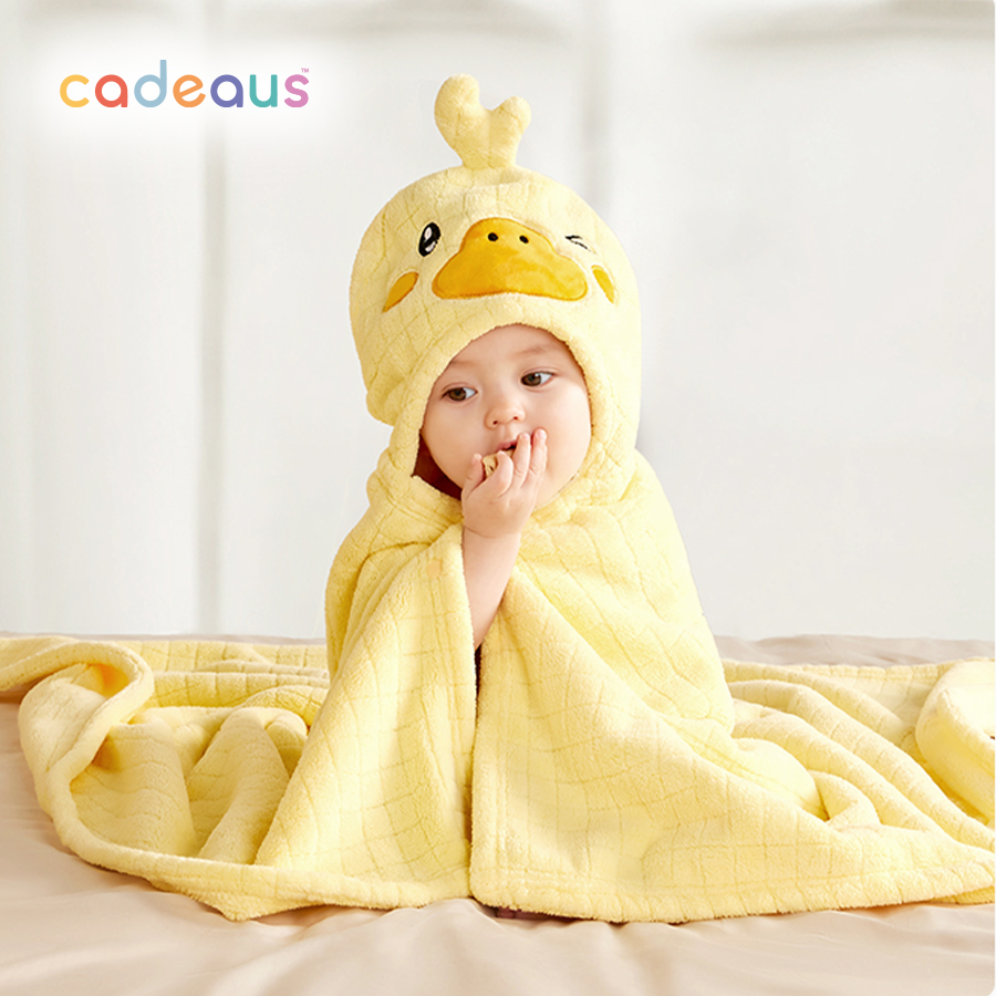 YELLOW DUCK Towel - Cute Bath Time Fun Duck Towels - 3 Ducks - Quack or  Splash or Squeaky Clean Cute Yellow Duck Towel for Child's Gift or Anyone  Who