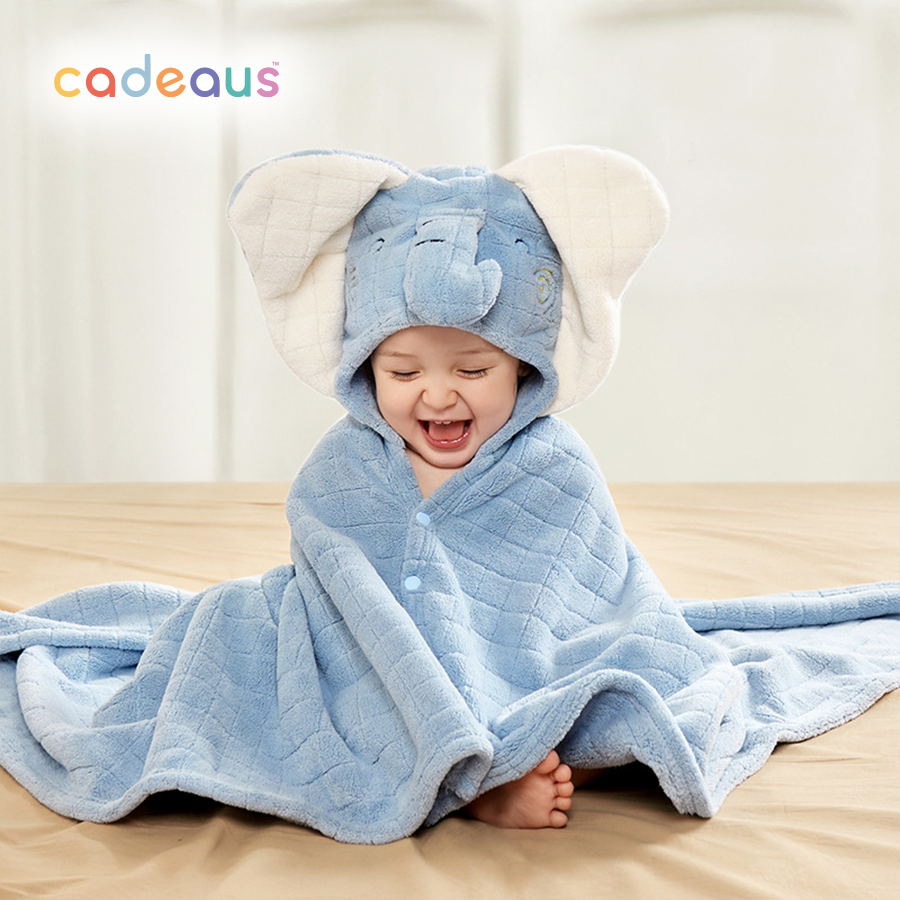 Hooded Bath Towel - Elephant - Cadeaus