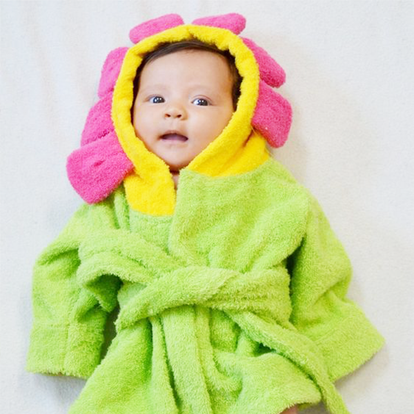 Baby Bath Robe — Flower (Fleur) - Cadeaus