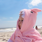 Baby Bath Robe — Pink Le Requin (Shark) - Cadeaus