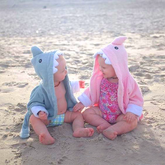 Baby Bath Robe — Pink Le Requin (Shark) - Cadeaus