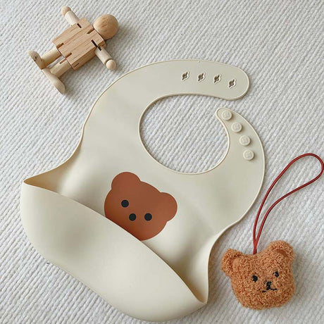Tummy Rumble Silicone Bib - Brownie - Cadeaus