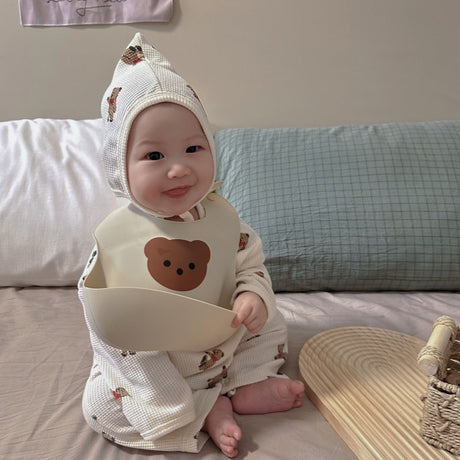 Tummy Rumble Silicone Bib - Brownie - Cadeaus