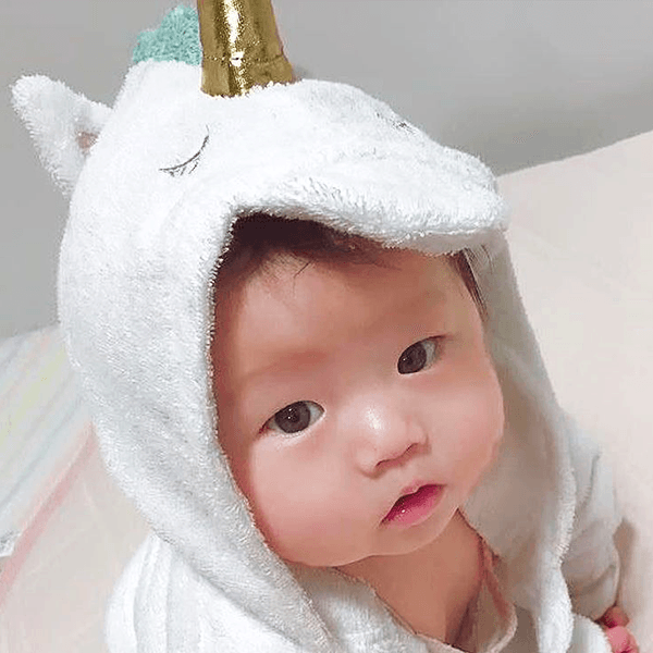 Baby Bath Robe — Licorne (Unicorn) - Cadeaus