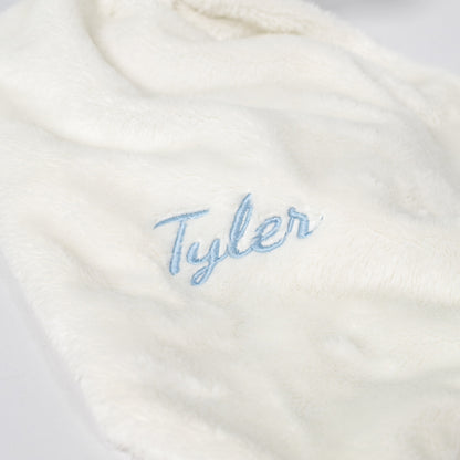 Light Blue embroidered name &